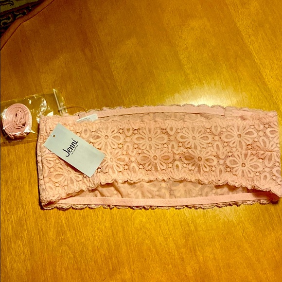 Jenni Intimates Peach Lace Bandeau Sz XL NWT - Picture 3 of 3